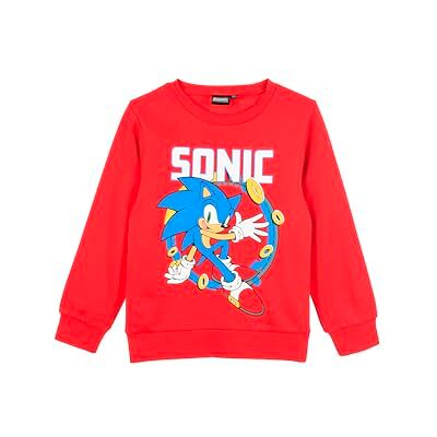 Sonic The Hedgehog Camisola de criança, camisola camisola camisola infantil design Sonic, presente para crianças, tamanhos 4 a 10 anos, Vermelho, 6 anos Sonic The Hedgehog Camisola de criança, camisola camisola camisola infantil design Sonic, presente para crianças, tamanhos 4 a 10 anos, Vermelho, 6 anos