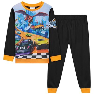 Hot Wheels Pijama grande conjunto de 2 peças para crianças, Preto / multi, 7-8 años Hot Wheels Pijama grande conjunto de 2 peças para crianças, Preto / multi, 7-8 años