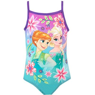 Disney Fato de banho Frozen fato de banho Anna e Elsa Fato de banho para menina Idade de 2 a 6 anos, Roxo, 5-6 anos Disney Fato de banho Frozen fato de banho Anna e Elsa Fato de banho para menina Idade de 2 a 6 anos, Roxo, 5-6 anos