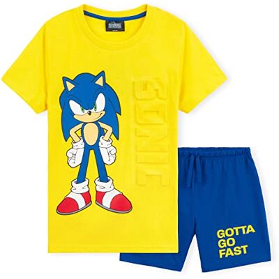 Sonic The Hedgehog Pijama para menino e verão pijama de 2 peças para crianças, t-shirt e calças Sonic, pijama para crianças, Gamer, suaves e respiráveis, 4-12 anos, presente Sonic aniversário (amarelo / azul, 7-8 anos) Sonic The Hedgehog Pijama para menino e verão pijama de 2 peças para crianças, t-shirt e calças Sonic, pijama para crianças, Gamer, suaves e respiráveis, 4-12 anos, presente Sonic aniversário (amarelo / azul, 7-8 anos)