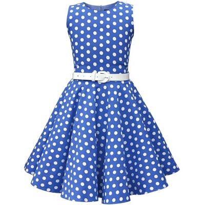 BlackButterfly Vestido de bolinhas vintage para meninas 'Audrey' anos 50 BlackButterfly Vestido de bolinhas vintage para meninas 'Audrey' anos 50