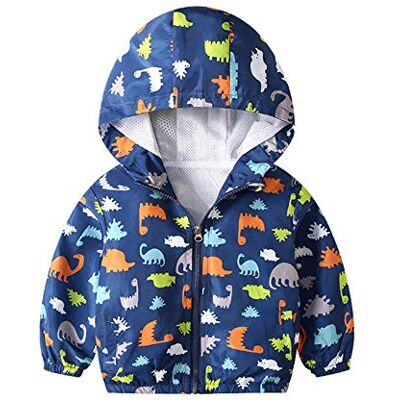 JinBei Casaco infantil bebé casual primavera e outono casaco fino cartoon impressão curto casaco à prova de vento com fecho de correr 1-7 anos JinBei Casaco infantil bebé casual primavera e outono casaco fino cartoon impressão curto casaco à prova de vento com fecho de correr 1-7 anos