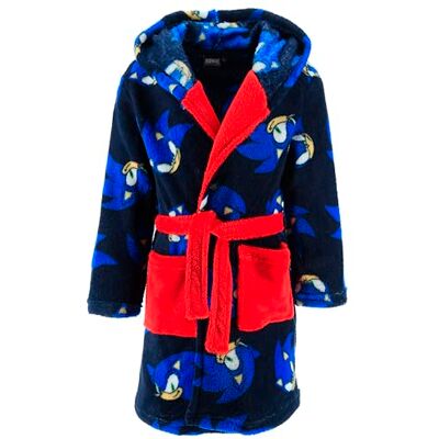 Sonic The Hedgehog Roupa para crianças, roupão de casa quente e macio, batina de estar em casa infantil, roupão de banho, presente para crianças, tamanhos 3 a 8 anos Sonic The Hedgehog Roupa para crianças, roupão de casa quente e macio, batina de estar em casa infantil, roupão de banho, presente para crianças, tamanhos 3 a 8 anos
