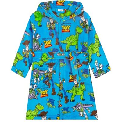 Disney Toy Story Roupão de banho para criança, azul de buzz Lightyear e Woody, Batin crianças de forro polar, azul, 3-4 anos Disney Toy Story Roupão de banho para criança, azul de buzz Lightyear e Woody, Batin crianças de forro polar, azul, 3-4 anos