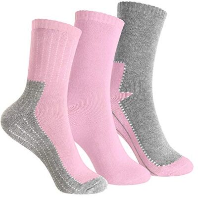 Footstar Meias térmicas para crianças com motivos (3 pares ou 6 pares) meias de inverno, Rosa (3 pares) Footstar Meias térmicas para crianças com motivos (3 pares ou 6 pares) meias de inverno, Rosa (3 pares)