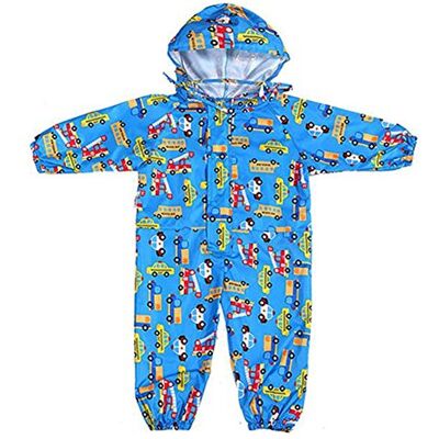 Gagacity Macacão Impermeável Completo para Crianças, 75-135cm, 1-7 Anos, Turquesa Gagacity Macacão Impermeável Completo para Crianças, 75-135cm, 1-7 Anos, Turquesa