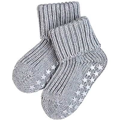 Falke Unissexo bebé Catspads Cotton meias pantufas antiderrapante nubs impresso em sola grossa costura plana na área da ponta lisa respirável sustentável algodão 1 par, Cinza Falke Unissexo bebé Catspads Cotton meias pantufas antiderrapante nubs impresso em sola grossa costura plana na área da ponta lisa respirável sustentável algodão 1 par, Cinza