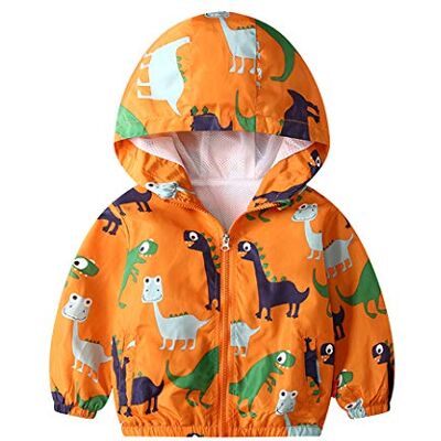 JinBei Casaco infantil bebé casual primavera e outono casaco fino cartoon impressão curto casaco à prova de vento com fecho de correr 1-7 anos JinBei Casaco infantil bebé casual primavera e outono casaco fino cartoon impressão curto casaco à prova de vento com fecho de correr 1-7 anos