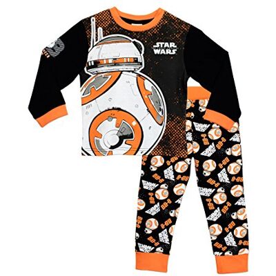Star Wars Pijama Pijama infantil BB8 pijama de manga comprida para crianças, multicolorido, 9-10 años Star Wars Pijama Pijama infantil BB8 pijama de manga comprida para crianças, multicolorido, 9-10 años