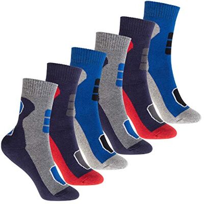 Footstar Meias térmicas para crianças (6 pares) de meias coloridas para o inverno, Variante 2. Footstar Meias térmicas para crianças (6 pares) de meias coloridas para o inverno, Variante 2.