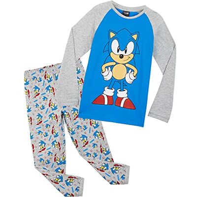 Sonic The Hedgehog Shadow Pijama de Criança para Inverno Manga Comprida, Roupa de Dormir Suave para Crianças, Presentes para Crianças Sonic The Hedgehog Shadow Pijama de Criança para Inverno Manga Comprida, Roupa de Dormir Suave para Crianças, Presentes para Crianças