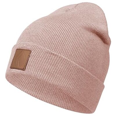 Occulto Gorro de inverno com remendo de couro Occulto Gorro de inverno com remendo de couro
