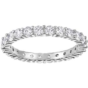 Swarovski Anel Vittore XL, branco, banho de ródio Swarovski Anel Vittore XL, branco, banho de ródio