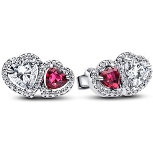 PANDORA Timeless Brincos de coração de prata de lei com zircónias PANDORA Timeless Brincos de coração de prata de lei com zircónias