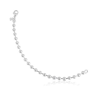 TOUS Pulseira de prata de primeira lei para mulher com motivo urso de 0,5 cm, 18 cm de comprimento, clássica e elegante, coleção básica TOUS Pulseira de prata de primeira lei para mulher com motivo urso de 0,5 cm, 18 cm de comprimento, clássica e elegante, coleção básica
