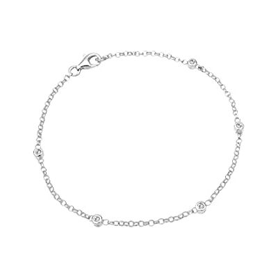 Elli Pulseiras clássicas para mulher com cristais Swarovski®, de prata de lei 925 Elli Pulseiras clássicas para mulher com cristais Swarovski®, de prata de lei 925
