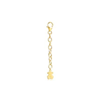 TOUS Extensor de Pulseira para Mulher com Banho de Ouro 18 Kt sobre Prata de Primeira Lei Basics, 14,5 cm de Comprimento, Coleção Basics TOUS Extensor de Pulseira para Mulher com Banho de Ouro 18 Kt sobre Prata de Primeira Lei Basics, 14,5 cm de Comprimento, Coleção Basics