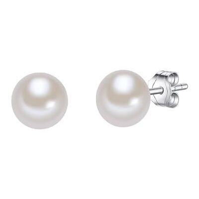 Valero Pearls Brincos para mulher prata de lei 925 pérolas de água doce de cultivo Valero Pearls Brincos para mulher prata de lei 925 pérolas de água doce de cultivo