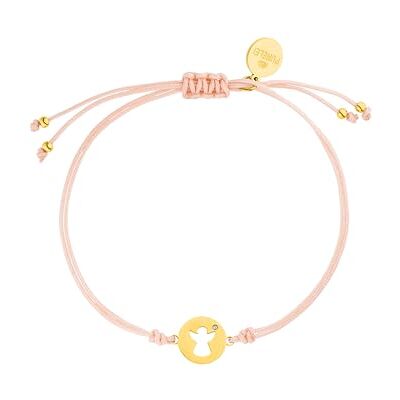Purelei ® Anjo rosa (dourado) – Elegante pulseira para mulher – Joias de aço inoxidável banhadas a ouro de 18 K, resistente à água e duradoura: jóias modernas para o seu visual individual Purelei ® Anjo rosa (dourado) – Elegante pulseira para mulher – Joias de aço inoxidável banhadas a ouro de 18 K, resistente à água e duradoura: jóias modernas para o seu visual individual