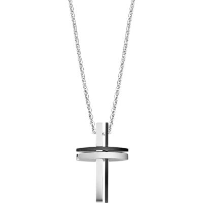 Lotus Corrente de Aço Inoxidável 316l Masculina com Pingente de Cruz Design Sofisticado e Resistente à Água 500,00 mm Colar Masculino Presente de Aniversário, Dia do Pai e Ocasião Lotus Corrente de Aço Inoxidável 316l Masculina com Pingente de Cruz Design Sofisticado e Resistente à Água 500,00 mm Colar Masculino Presente de Aniversário, Dia do Pai e Ocasião