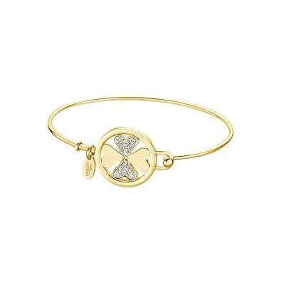 Lotus Pulseira milenária para mulher, trevo dourado, Não se aplica, Prata, azul e amarelo: Lotus Pulseira milenária para mulher, trevo dourado, Não se aplica, Prata, azul e amarelo: