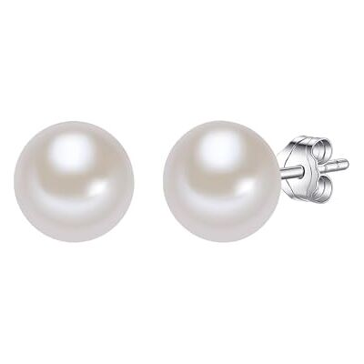 Valero Pearls Brincos para mulher prata de lei 925 pérolas de água doce de cultivo Valero Pearls Brincos para mulher prata de lei 925 pérolas de água doce de cultivo