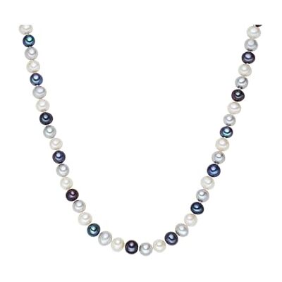 Valero Pearls Corrente de pérolas para mulher prata de lei 925, Pérola, Sem Pedra Preciosa Valero Pearls Corrente de pérolas para mulher prata de lei 925, Pérola, Sem Pedra Preciosa