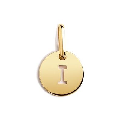 SINGULARU Mini Medallion Letter pingente inicial em prata de lei 925 com acabamento em casa de banho de ouro de 18 Kt. Letras de pingente A Z Charm combinado com colar jóias para mulher SINGULARU Mini Medallion Letter pingente inicial em prata de lei 925 com acabamento em casa de banho de ouro de 18 Kt. Letras de pingente A Z Charm combinado com colar jóias para mulher