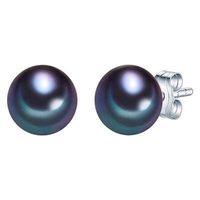 Valero Pearls Brincos para mulher prata de lei 925 pérolas de água doce de cultivo Valero Pearls Brincos para mulher prata de lei 925 pérolas de água doce de cultivo