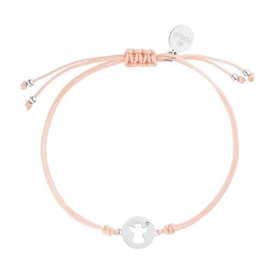 Purelei ® Pulseira de anjo rosa, pulseira de anjo da guarda para mulher e menina, amuleto da sorte, pulseira de nylon rosa com pingente de aço inoxidável, comprimento ajustável individualmente Purelei ® Pulseira de anjo rosa, pulseira de anjo da guarda para mulher e menina, amuleto da sorte, pulseira de nylon rosa com pingente de aço inoxidável, comprimento ajustável individualmente