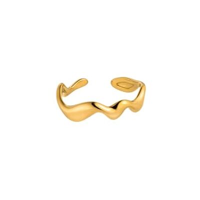 Purelei Anel Fidget Abstract Wave – Anel de mulher em aço inoxidável durável, anéis resistentes à água, tamanhos ajustáveis 52 – 56 – joalharia para mulher Purelei Anel Fidget Abstract Wave – Anel de mulher em aço inoxidável durável, anéis resistentes à água, tamanhos ajustáveis 52 – 56 – joalharia para mulher