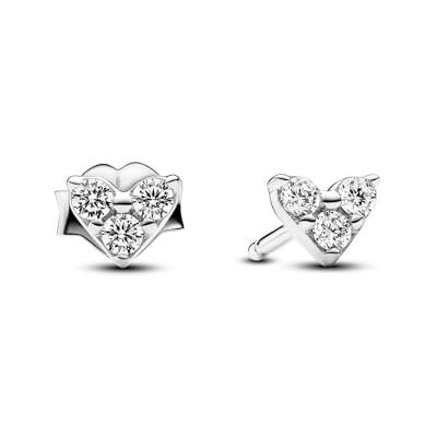 PANDORA Timeless Joalharia com design de coração de prata de lei com zircónias cúbicas PANDORA Timeless Joalharia com design de coração de prata de lei com zircónias cúbicas
