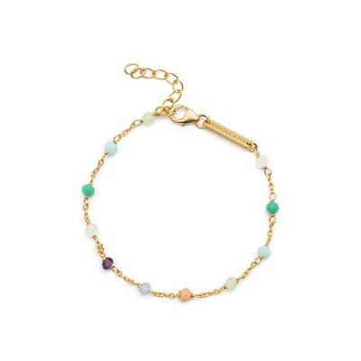 SINGULARU Pulseira Crystals Colors Pulseira em Prata de Lei 925 com Acabado Banho de Ouro de 18 Kt. ou Ródio Tamanho Único Comprimento da corrente 19,5 cm Joias para Mulher Vários SINGULARU Pulseira Crystals Colors Pulseira em Prata de Lei 925 com Acabado Banho de Ouro de 18 Kt. ou Ródio Tamanho Único Comprimento da corrente 19,5 cm Joias para Mulher Vários