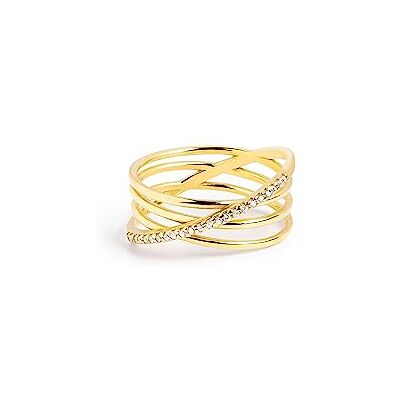 SINGULARU Anel Comete Anel de prata de lei 925 com acabamento em casa de banho de ouro de 18 Kt. Joias para mulher Feito em Espanha Vários acabamentos e tamanhos, Prata esterlina, Sem pedras SINGULARU Anel Comete Anel de prata de lei 925 com acabamento em casa de banho de ouro de 18 Kt. Joias para mulher Feito em Espanha Vários acabamentos e tamanhos, Prata esterlina, Sem pedras