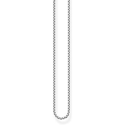 Thomas Sabo Corrente unissexo de prata de lei 925, enegrecida, Prata esterlina, Sem Pedra Preciosa Thomas Sabo Corrente unissexo de prata de lei 925, enegrecida, Prata esterlina, Sem Pedra Preciosa