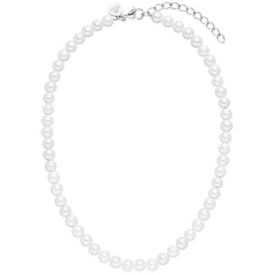 Purelei ® Colar de pérolas brancas resistente à água em aço inoxidável jóias da moda com pérolas do mar para o seu visual individual para mulher Purelei ® Colar de pérolas brancas resistente à água em aço inoxidável jóias da moda com pérolas do mar para o seu visual individual para mulher