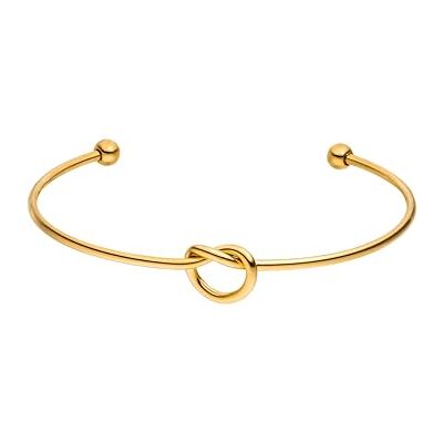 Purelei Knot Armcuff Pulseira de filigrana com detalhe de nó resistente à água, aço inoxidável banhado a ouro de 14 quilates, banhado a ouro rosa de 18 quilates ou prata Purelei Knot Armcuff Pulseira de filigrana com detalhe de nó resistente à água, aço inoxidável banhado a ouro de 14 quilates, banhado a ouro rosa de 18 quilates ou prata