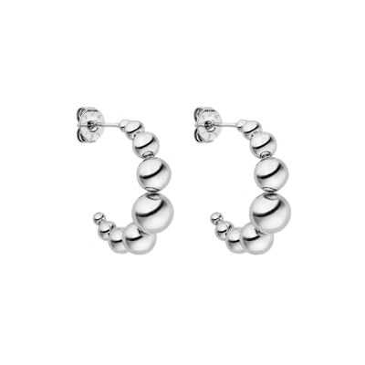 Purelei ® Bubbly Brincos de aço inoxidável para mulher, resistentes à água, 18,5 mm de diâmetro, jóias modernas para um visual personalizado, Aço inoxidável, Não aplicável Purelei ® Bubbly Brincos de aço inoxidável para mulher, resistentes à água, 18,5 mm de diâmetro, jóias modernas para um visual personalizado, Aço inoxidável, Não aplicável