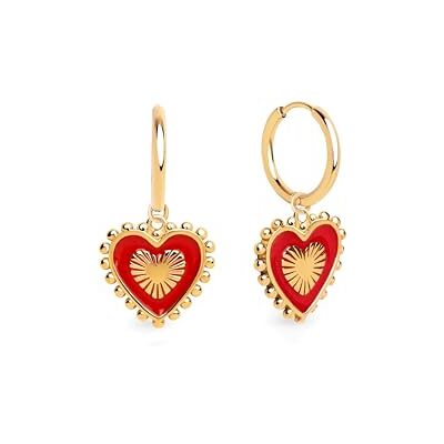 SINGULARU Brincos mulher Heart Reversed Enamel aço casa de banho ouro O aço impermeável e o banho de ouro de 18 kt proporcionam elegância duradoura com um design reversível e detalhes de esmalte. SINGULARU Brincos mulher Heart Reversed Enamel aço casa de banho ouro O aço impermeável e o banho de ouro de 18 kt proporcionam elegância duradoura com um design reversível e detalhes de esmalte.
