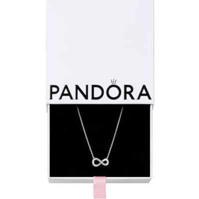PANDORA Colar "Infinito Cintilante" , Prata, Zircônia Cúbica PANDORA Colar "Infinito Cintilante" , Prata, Zircônia Cúbica