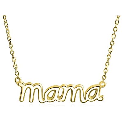 Bling Jewelry Personalizado nome chapeado Talk Station pendente mãe palavra colar da mãe para mulher 14K banhado a ouro rosa .925 prata esterlina, Tamanho único, Metal, Não é uma pedra preciosa Bling Jewelry Personalizado nome chapeado Talk Station pendente mãe palavra colar da mãe para mulher 14K banhado a ouro rosa .925 prata esterlina, Tamanho único, Metal, Não é uma pedra preciosa