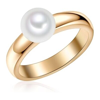 Valero Pearls Anel de pérolas para mulher prata de lei 925, Prata esterlina, Sem pedra preciosa Valero Pearls Anel de pérolas para mulher prata de lei 925, Prata esterlina, Sem pedra preciosa