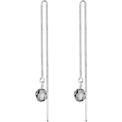 Elli Brincos brincos pingente gota cristais azul prata de lei 925, Cristal metal, vidro Elli Brincos brincos pingente gota cristais azul prata de lei 925, Cristal metal, vidro
