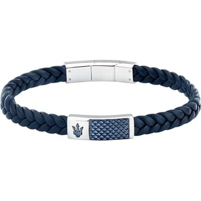 Maserati Pulsera Hombre en Acero, Cuero Natural, Colección RECYCLED LEATHER JM4249IK01 Maserati Pulsera Hombre en Acero, Cuero Natural, Colección RECYCLED LEATHER JM4249IK01