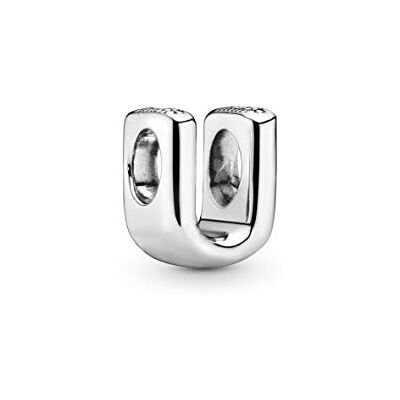 PANDORA Charm 797457 mulher prata letra C, TAMANHO ÚNICO, Aço inoxidável, Não é uma pedra preciosa PANDORA Charm 797457 mulher prata letra C, TAMANHO ÚNICO, Aço inoxidável, Não é uma pedra preciosa