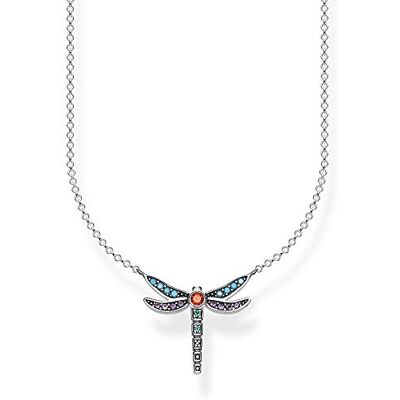 Thomas Sabo Colar libelinha pequena, Prata esterlina, Zircónia cúbica Thomas Sabo Colar libelinha pequena, Prata esterlina, Zircónia cúbica
