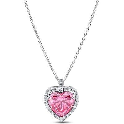 PANDORA Colar sem costura coração rosa PANDORA Colar sem costura coração rosa