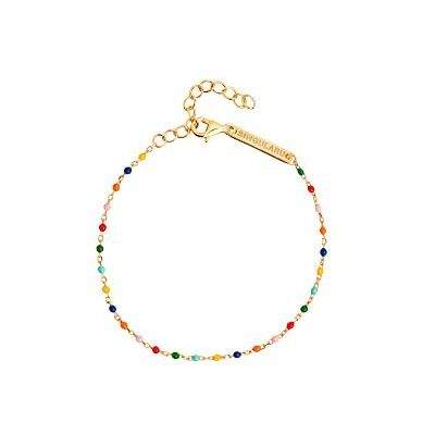 SINGULARU Pulseira mulher Dots Colors Enamel prata casa de banho ouro SINGULARU Pulseira mulher Dots Colors Enamel prata casa de banho ouro