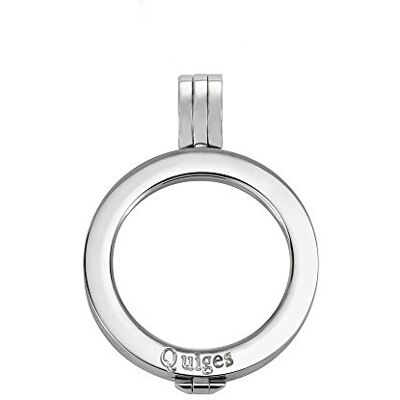 Quiges Pingente de Moeda de 25mm de Aço Inoxidável para Mulher, Aço inoxidável, Sem Pedra Preciosa Quiges Pingente de Moeda de 25mm de Aço Inoxidável para Mulher, Aço inoxidável, Sem Pedra Preciosa