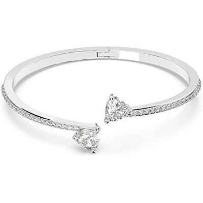 Swarovski Mesmera Coleção pulseira, coração, branco, Médio, Metais não preciosos, Cristal Swarovski Mesmera Coleção pulseira, coração, branco, Médio, Metais não preciosos, Cristal